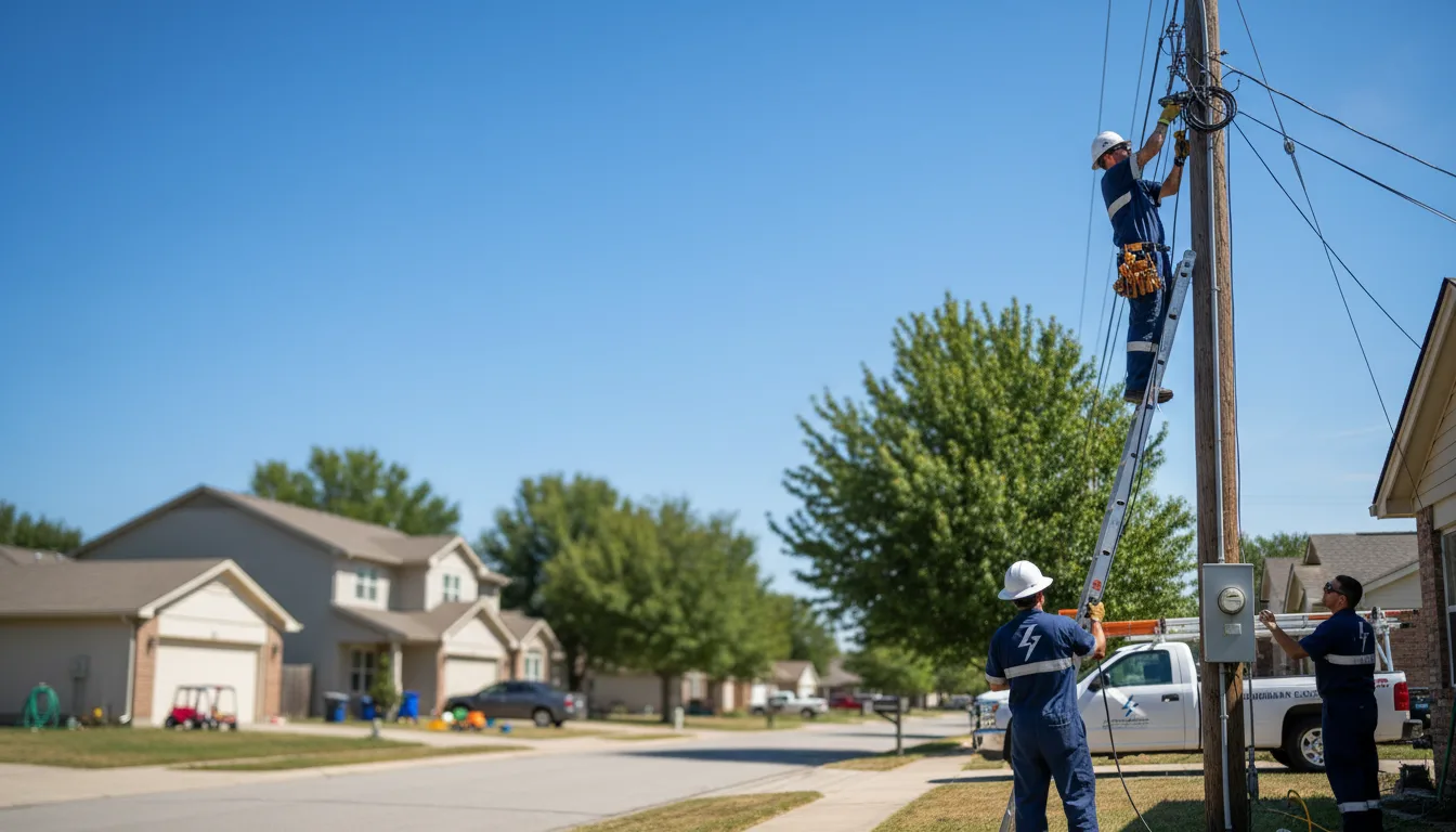 Residential electrician providing installation services in Rock Stream, NY